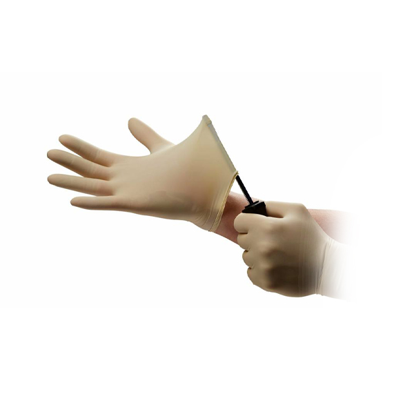 دستکش لاتکس سفید سایز لارج