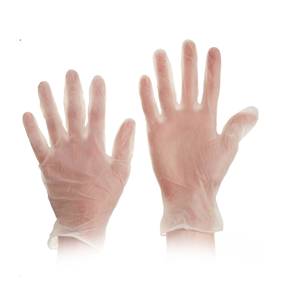 دستکش وینیل سفید سایز مدیوم